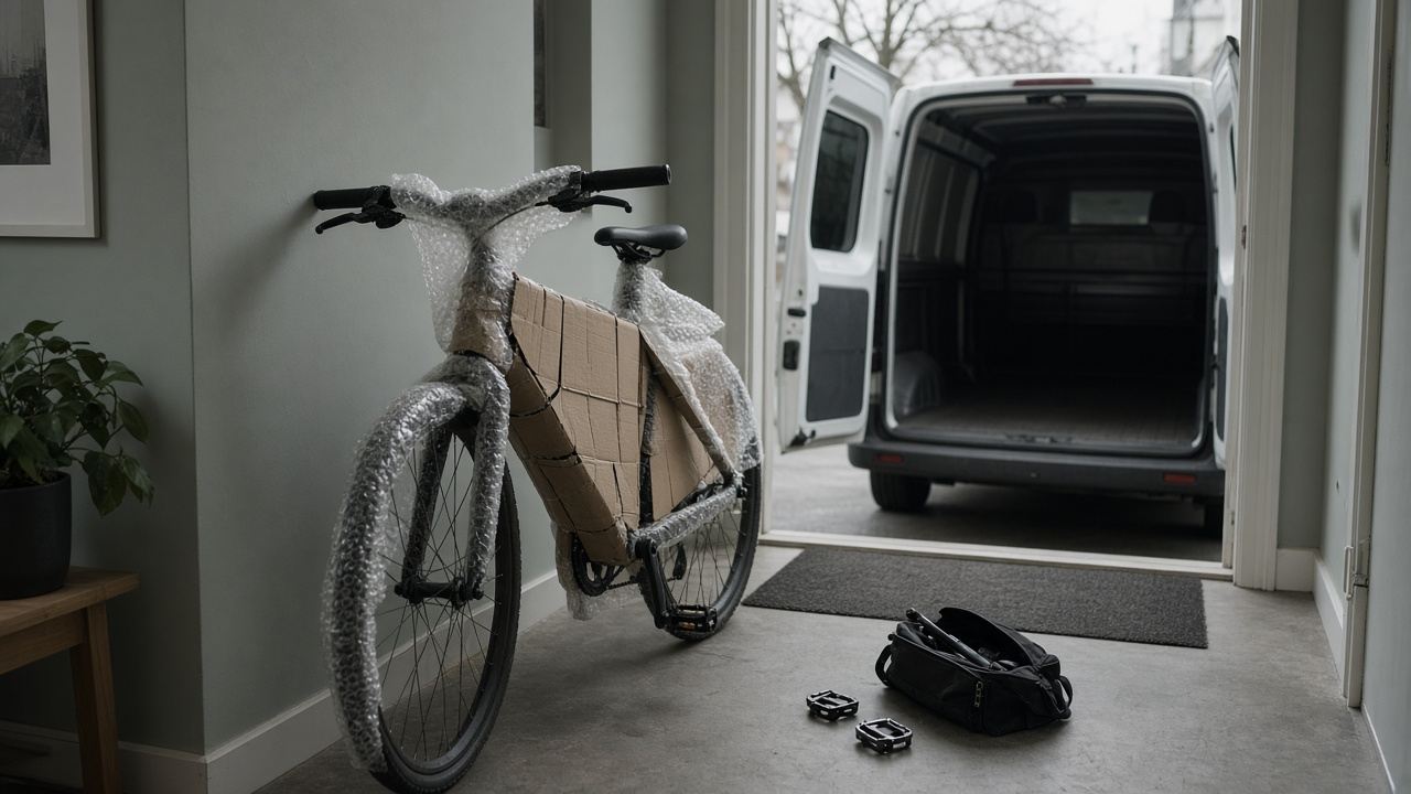 Frakt av sykkel og elsykkel: pakk, sikre og dokumenter
